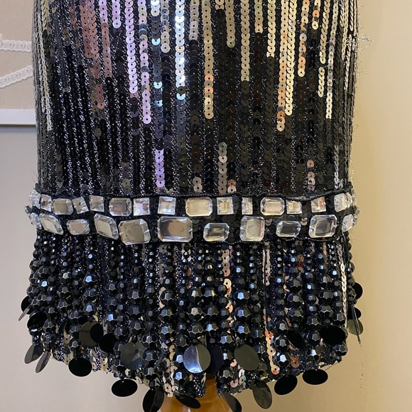 Vintage Sparkly halter party dress - Picture 4 of 7